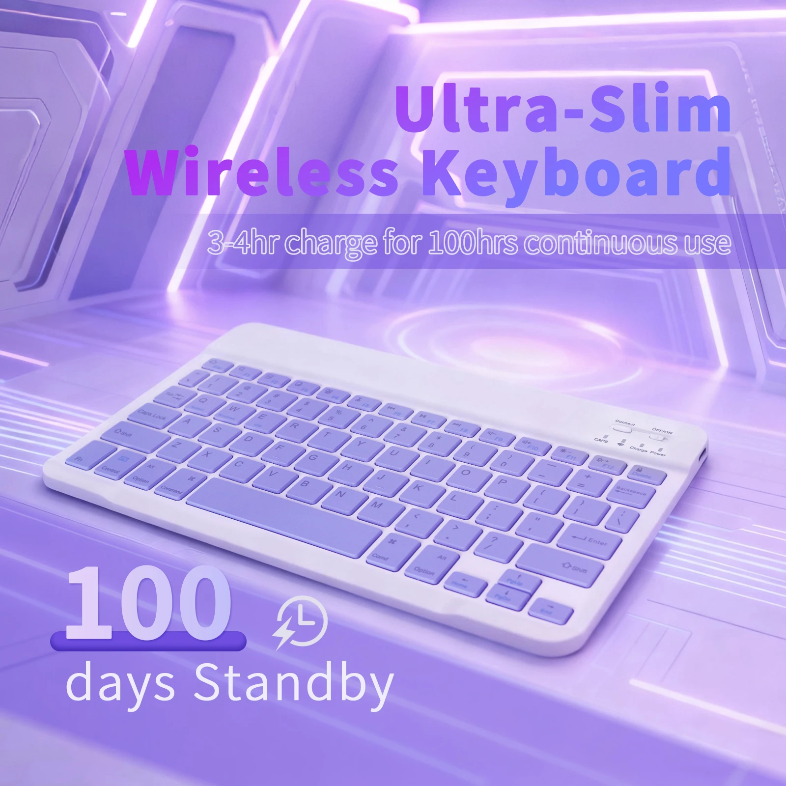 Tablet Accessories Keyboard - Bluetooth Wireless Keyboard Compatible with Tablets/Phones/Laptops