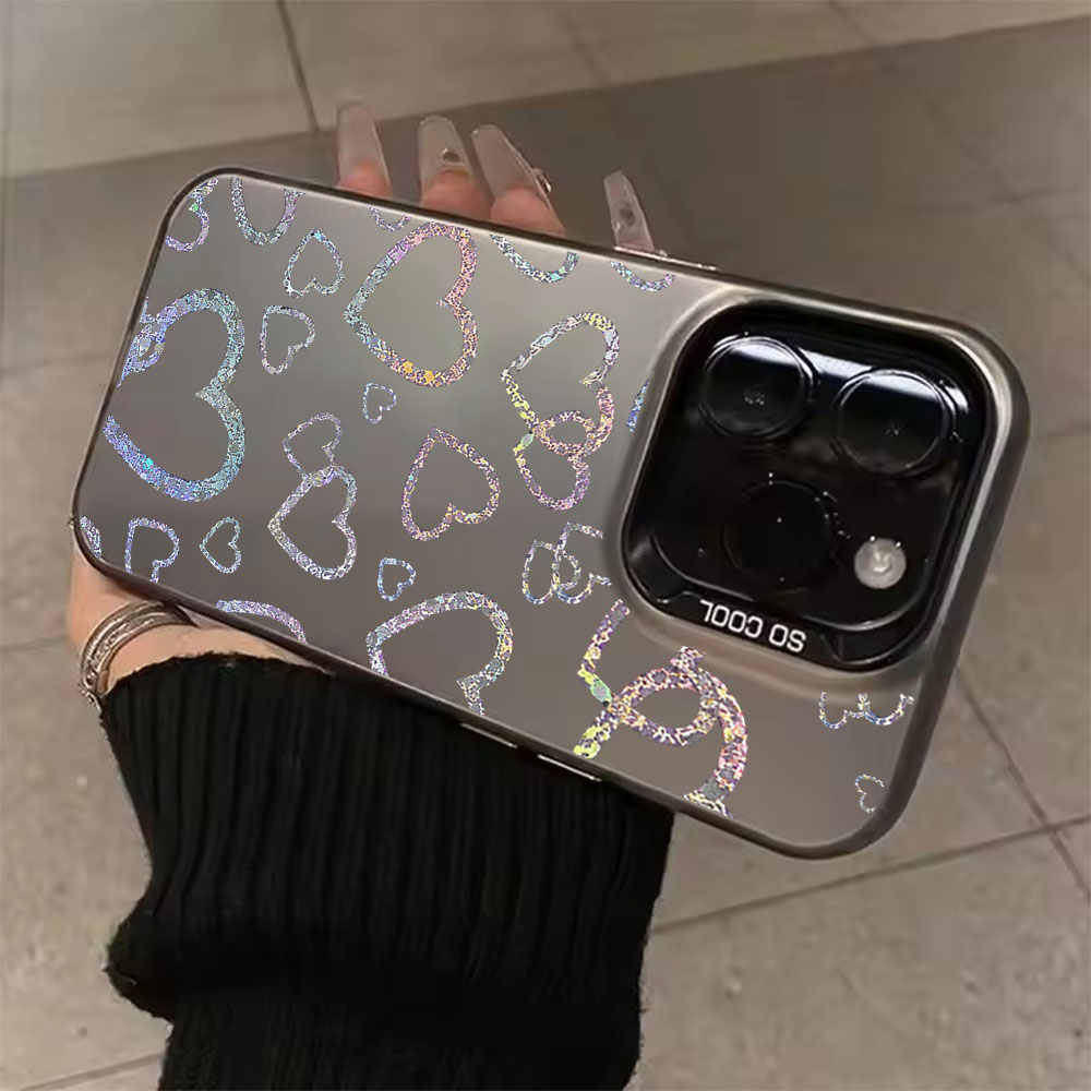 Tablet And Accessories Case - Colorful Heart Print Case For iPhone