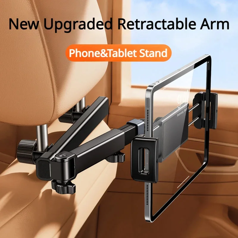 Toddler Tablet Accessories - Telescopic Car Rear Pillow Phone Holder