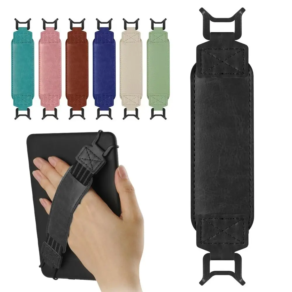 Tablet Accessories For Reading - Universal Elastic Leather Tablet Hand Strap