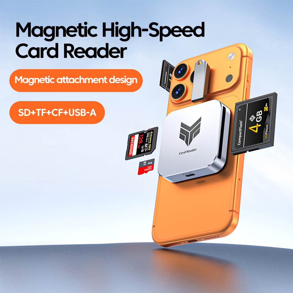 Magnetic 4-in-1 Card Reader CF - đánh giá và giá Tablet Accessories For Reading
