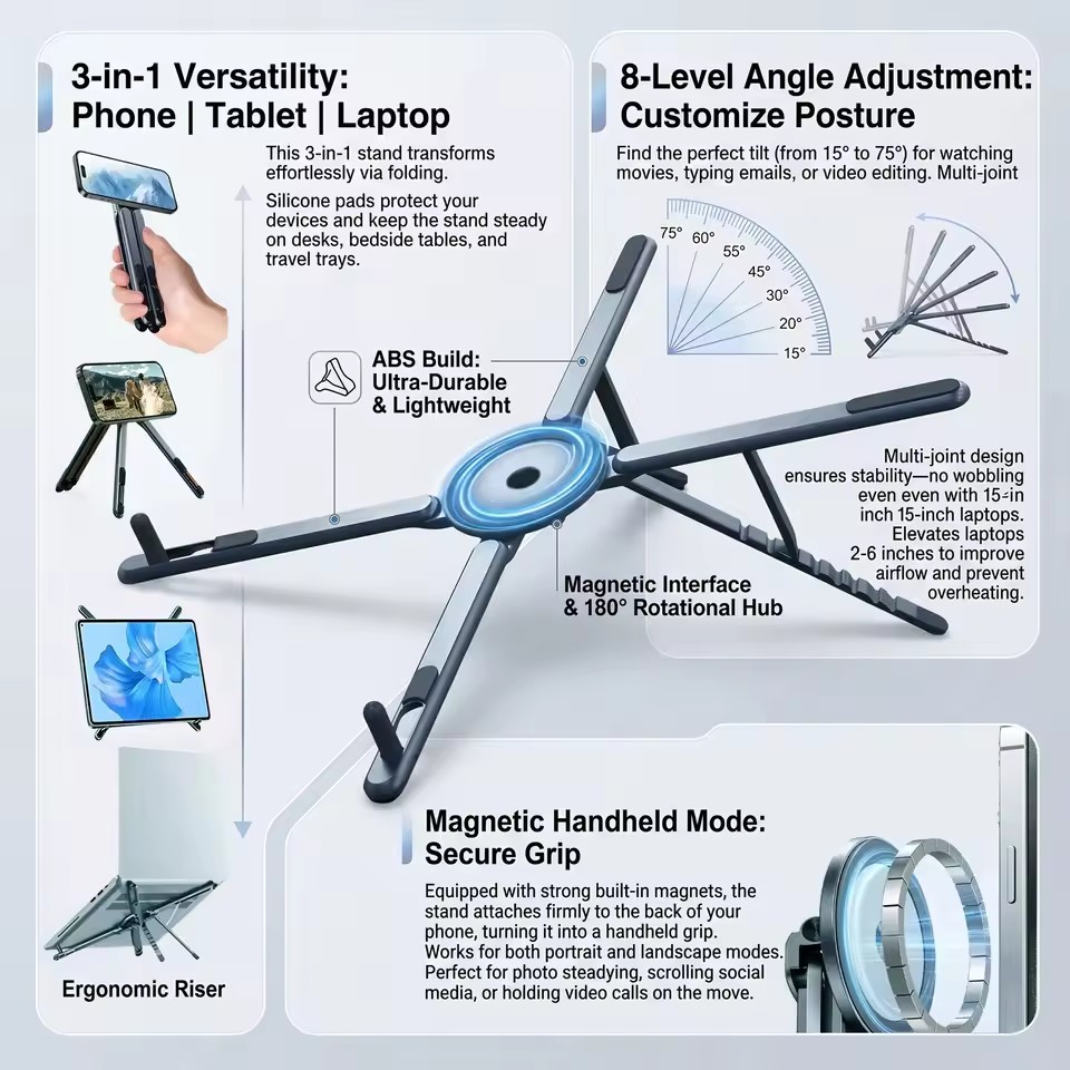 Portable Magnetic Phone Holder - đánh giá và giá Laptop Tablet Accessories